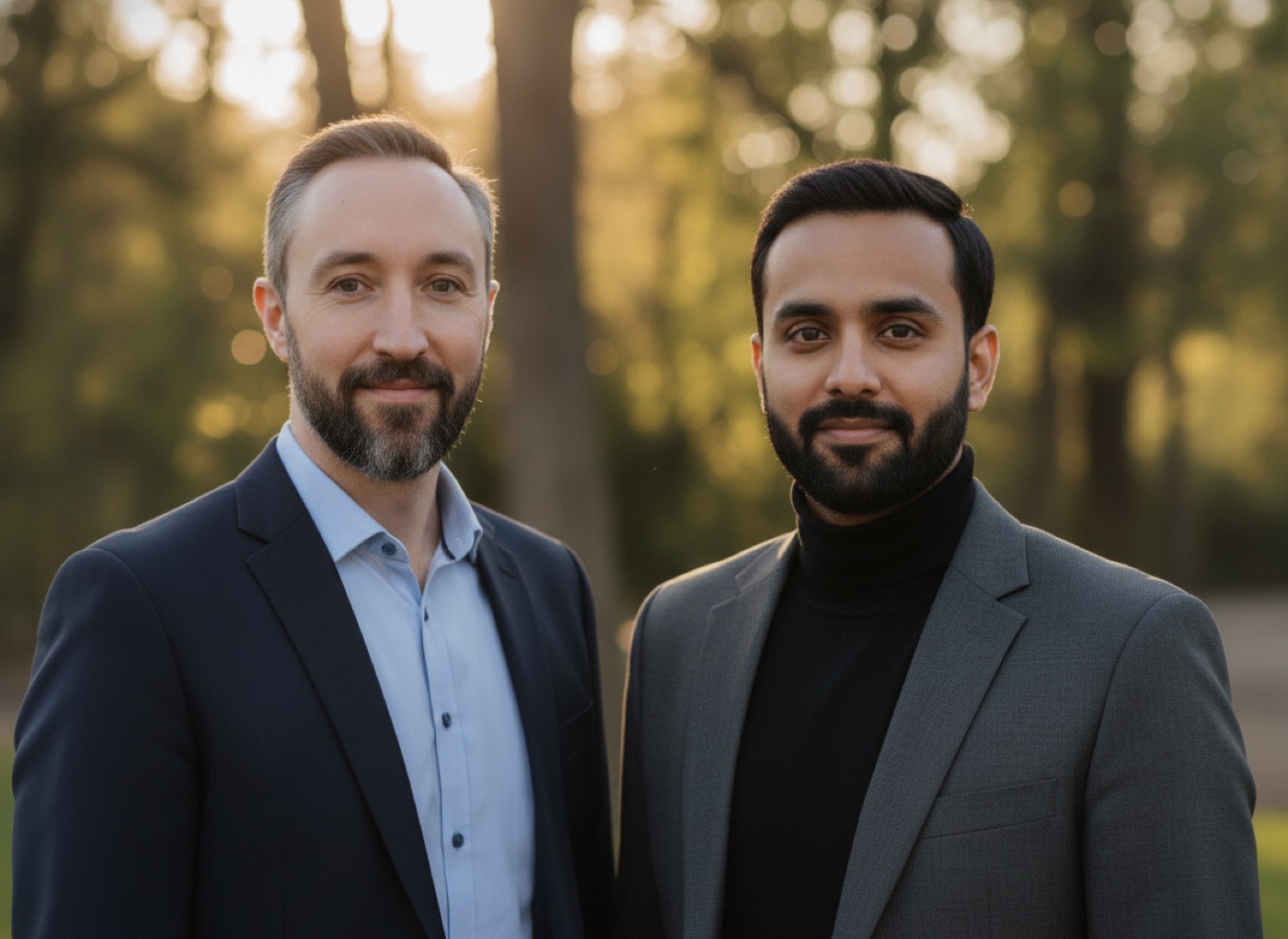 Tim Rosen und Khalid Al Hammadi von NovaData Solutions